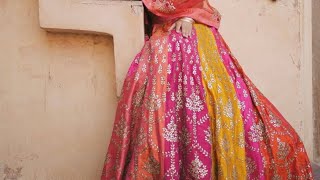 Lehanga cutting and stitching Full tutorial  Kali wale lehanga ki cutting  lehanga choli cutting [upl. by Sew]