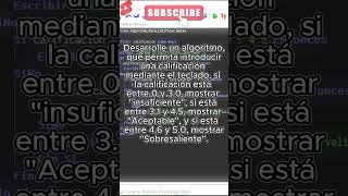 Algoritmo para clasificar notas en PSeInt algoritmo pseint tutorial programacion codificación [upl. by Carleton439]