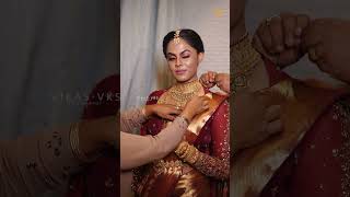 Karthika Nair Wedding  Own Skin Tone Bridal Makeup Vikas Vks shorts karthikanair wedding [upl. by Hose]