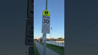 School zone driving in Canada [upl. by Attenaej]