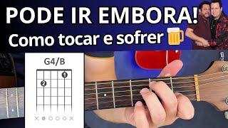 Como Tocar PODE IR EMBORA Bruno e Marrone Aula de Violão [upl. by Luckett]