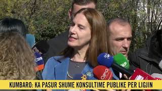 Ligji për zonat e mbrojturaquotKa pasur konsultime publike”Kumbaro Disa ‘linja të kuqe’ sdo preken [upl. by Kimmie]