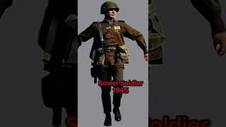 How change Soviet uniform in WW2 beggining war and victory [upl. by Dej]