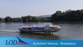 Hydrofoil speedboat Vienna  Bratislava [upl. by Kamillah552]