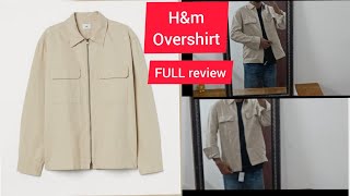 UNBOXING Hampm beige shirt jacket full review [upl. by Ayital87]