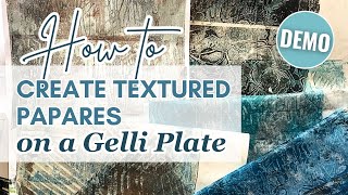 Gelli Print Collage textures [upl. by Zeiger]