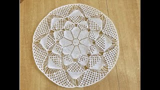 Tuto nappe au crochet 3d [upl. by Zeuqirdor]