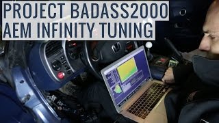 AEM Infinity ECU Tuning amp Dyno Results  Project BADASS2000  EP02 [upl. by Emalee]