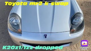 Toyota mr2 k20 swap bard part 2 [upl. by Erodisi]