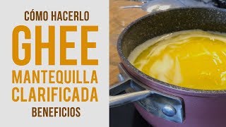 GHEE 🍯Mantequilla Clarificada Cómo hacerlo y sus beneficios  Cocina Ayurveda RECETA AYURVÉDICA [upl. by Cath]