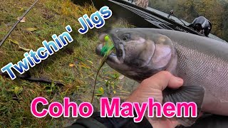 Cowlitz River Coho Twitching Jigs [upl. by Eniamert]