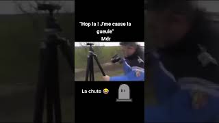 LA CHUTE MEMORABLE DE CE GENDARME   😂🚓 [upl. by Ahsihat]