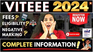 BTech VITEEE 2024 exam date VIT Engineering Entrance Exam 2024 BTech2024 VIT BtechAdmission BE [upl. by Ahsiad622]