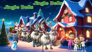 Jingle Bells Lyrics  Kids Christmas Songs 🔔 Jingle Bells  Original Song 🎄 with Lyrics  3D [upl. by Ecallaw925]