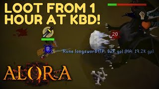 PET HUNT LOOT FROM 1 HOUR AT KBD 3 10 BONDS GIVEAWAY  AloraOSRS RSPS [upl. by Zailer711]