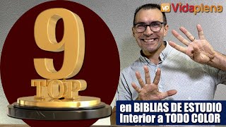 Las MEJORES BIBLIAS DE ESTUDIO con contenido a 🩷❤🧡💛💚 TODO COLOR 💙💜🤎🖤TOP 9 AÑO 2024 [upl. by Sucramad792]