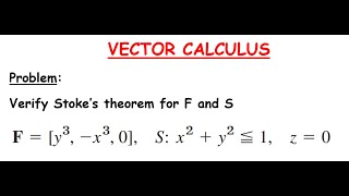 Vector Calculus  Verify Stokes Theorem  Tamil  Prof Suresh [upl. by Kemeny]