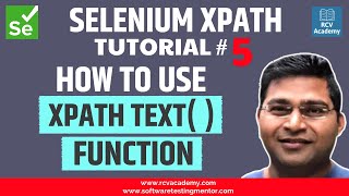 Selenium XPath Tutorial 5  XPath text Method  Find element by Text [upl. by Diley]