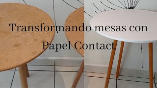 👏🏻Cómo tapizar una mesa con papel tapiz de parisina👏🏻Mesas redondas de madera muy económicas💕 [upl. by Christis51]