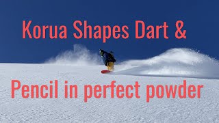 KORUA Shapes Dart amp Pencil  Powder shredding  Kaunertaler Gletscher 2022  GoPro 8  7 [upl. by Tedmann193]