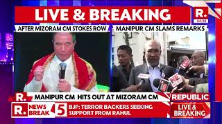 After Mizoram CM Stokes Row Manipur CM Slams Remarks  Breaking News [upl. by Jemima]