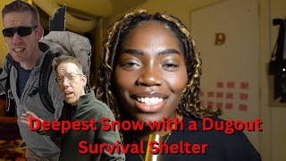 Outdoor Boys Pt 1  quotCamping in Alaskas Deepest Snow with a Dugout Survival Shelterquot  REACTION [upl. by Killie]