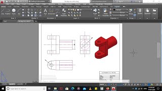 How to convert 3d to 2d drawing in AutoCAD [upl. by Mapel]