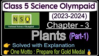 Class 5 Nso Science Olympiad 20232024 Plants  Science Olympiad Chapter 3 SOF  NSO  Workbook [upl. by Candace]