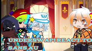 Underswap react to sans au [upl. by Enneira]