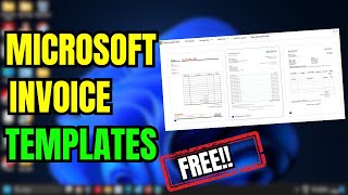 FREE Microsoft Word Invoice Template 2024 [upl. by Torrie]