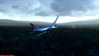 Delta Airlines A330 landing at Toncontin Tegucigalpa [upl. by Yna]