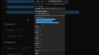 LeetCode 20 Valid Parentheses  JavaScript Solution Explained [upl. by Desma]