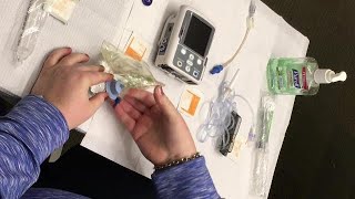 Preparing IV Medication Using Mini Bag Plus System [upl. by Tiertza]