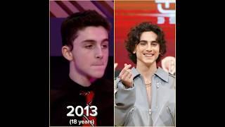 Timothee Chalamet Through the years shortvideo shorts [upl. by Caldera]