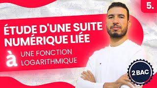 Correction du problème étude dune suite numérique liée à une fonction logarithmique  2 bac SM [upl. by Basset65]