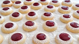 Engelsaugen Plätzchen Rezept  Kulleraugen  Weihnachtsplätzchen mit Marmelade [upl. by Menell]