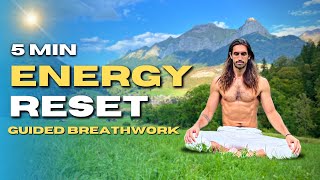 5 Minute Energy Reset Breathwork I Better Than Coffee [upl. by Greenwood294]