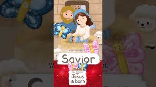 SAVIOR JESUS IS BORN · BIBLE STORIES FOR CHILDREN KIDS · ANIMATED CARTOON JESUS shorts [upl. by Meggy]