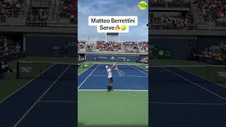 HUGE Matteo Berrettini Serve 🔥🎾  2023 US Open tennis usopen tennisplayer [upl. by Anwahsed]