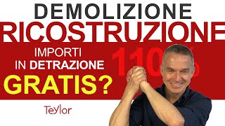 Demolizione e Ricostruzione Bonus casa e Superbonus 110 Teylor la Casa Salubre [upl. by Perkoff]