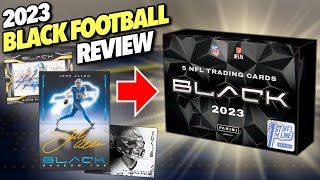 SICK CARDS at a notsosick price… 😳 2023 Panini Black Football FOTL Hobby Box Review [upl. by Lj794]