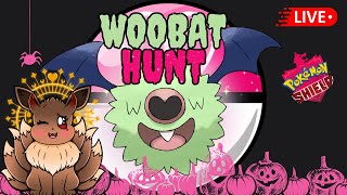 🔴LIVE Woobat wild encounter hunt Spooky Edition  Pokémon Shield [upl. by Elleuqar]