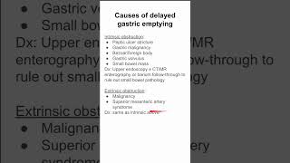 Causes of delayed gastric emptying [upl. by Weismann175]