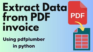 PDF invoices data extraction with pdfplumber in Python [upl. by George]