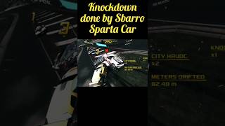 Knockdown done by Sbarro Sparta car gaming ytshorts viralvideo asphalt8 newcarracing racing [upl. by Crescin]