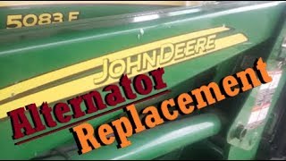 How To Replace An Alternator On A 5083E John Deere [upl. by Leacim114]