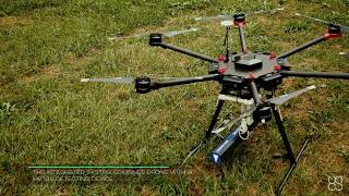 Metal detection with drone equipped with magnetometer [upl. by Zoltai]