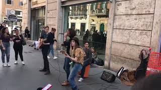 MANESKIN LIVE A ROMA CENTRO [upl. by Ennaeiluj]