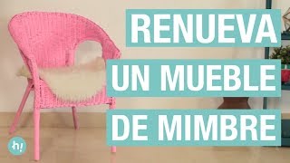 Cómo renovar una silla de mimbre · Handfie DIY [upl. by Erle]