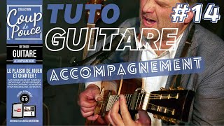 APPRENDRE LA GUITARE ACCOMPAGNEMENT 14  Technique au médiator [upl. by Egiarc381]